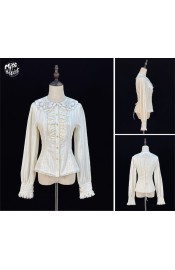 Miss Point Susan's Courtyard Collar Embroidered Blouse(Reservation/Full Payment Without Shipping)